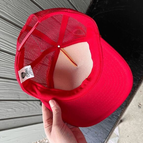 Deadstock Braun Ranch Rope Trucker Hat Cobra Caps Snapback Hunting Deer Vintage - Picture 7 of 8